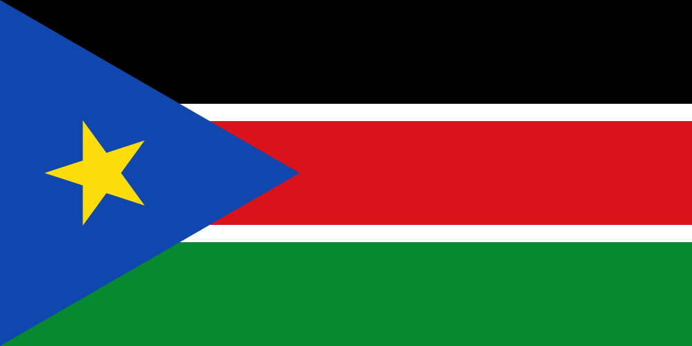 Landesflagge Südsudan