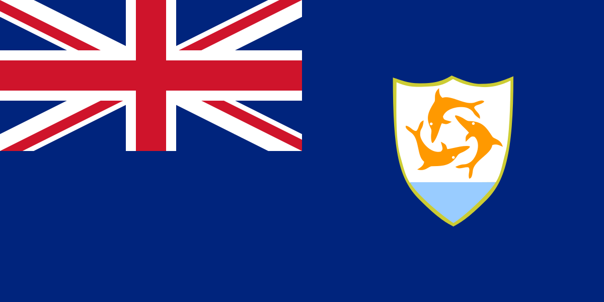Landesflagge Anguilla (zu Großbritannien)