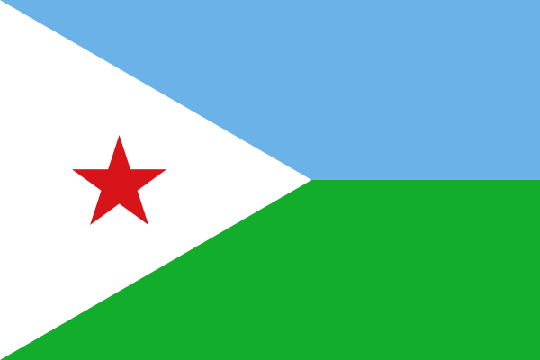 Landesflagge Dschibuti