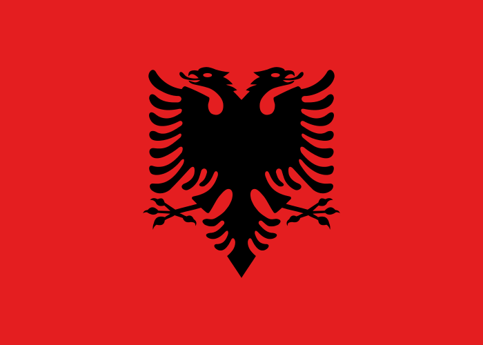 Landesflagge Albanien