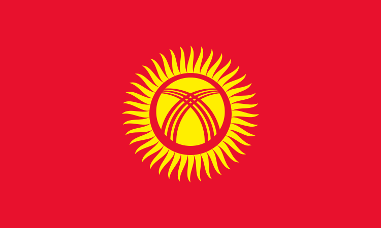 Landesflagge Kirgisistan