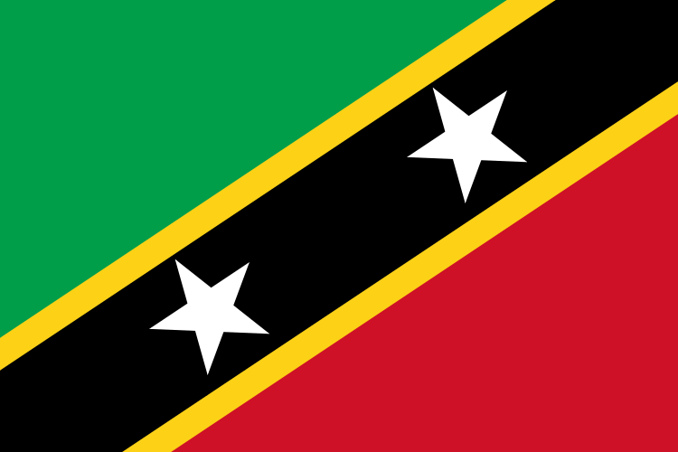 Landesflagge St. Kitts and Nevis