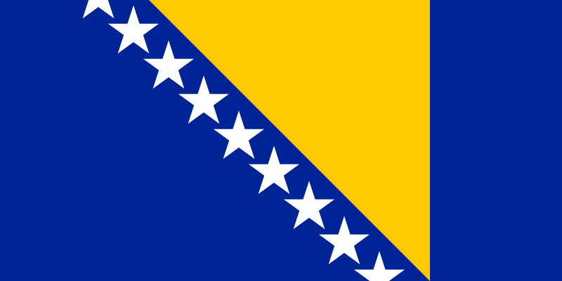 Landesflagge Bosnien & Herzegowina