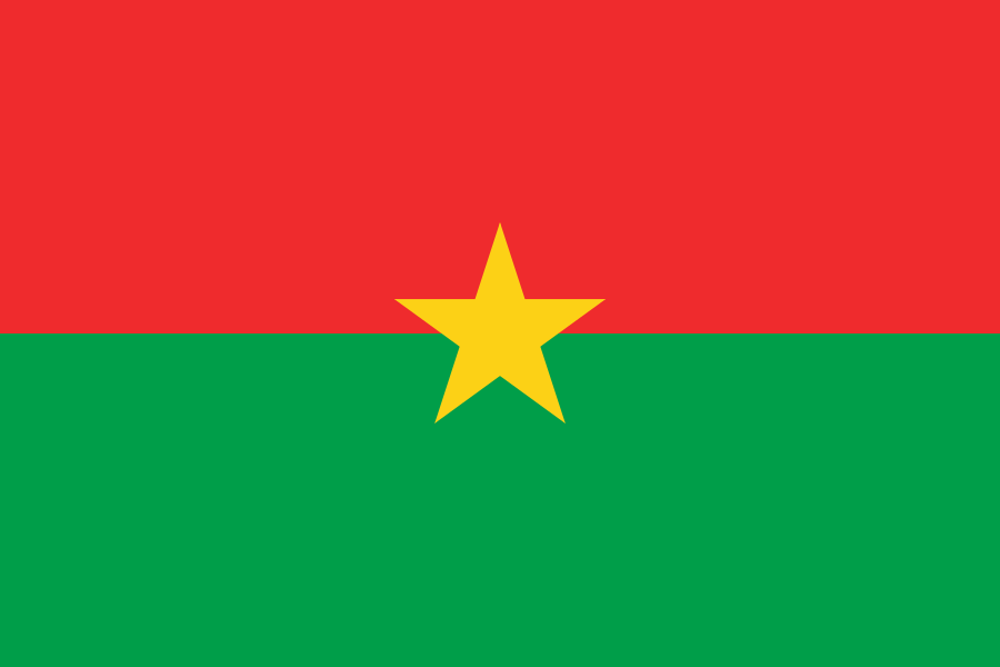 Landesflagge Burkina Faso