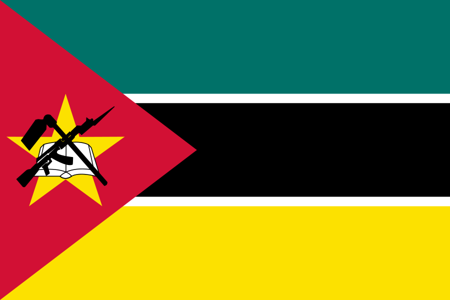 Landesflagge Mosambik