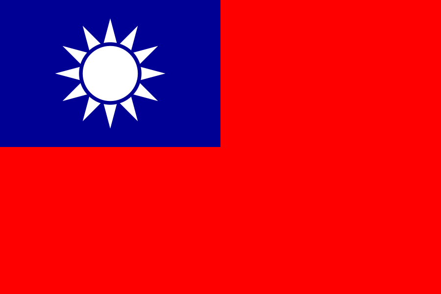 Landesflagge Taiwan