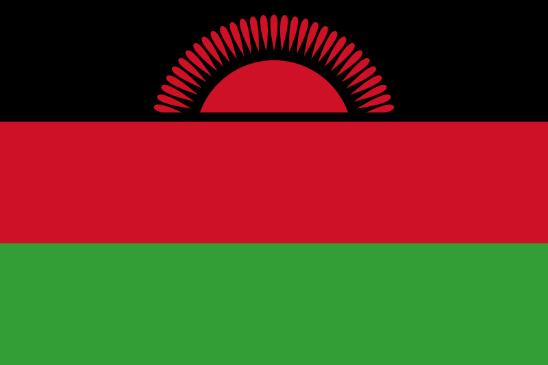 Landesflagge Malawi