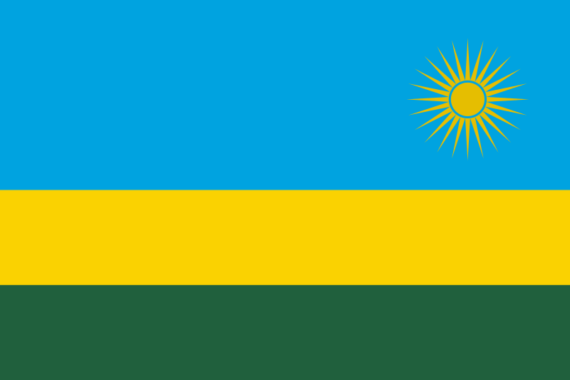 Landesflagge Ruanda