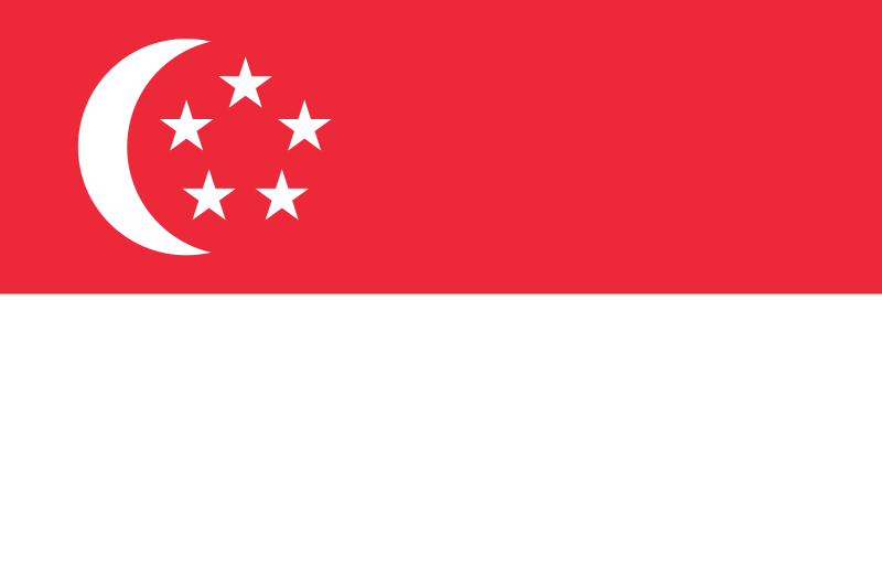 Landesflagge Singapur