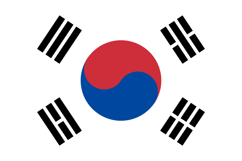 Landesflagge Korea (Südkorea)