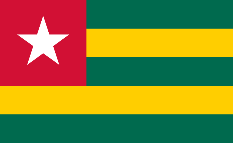 Landesflagge Togo