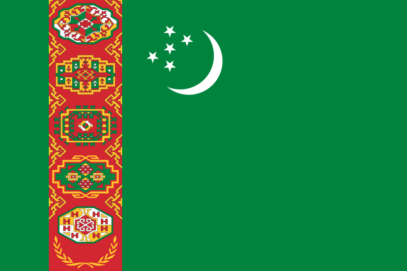 Landesflagge Turkmenistan