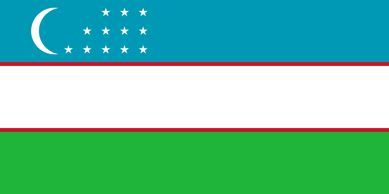 Landesflagge Usbekistan