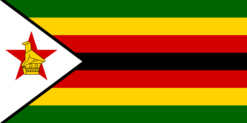 Landesflagge Simbabwe